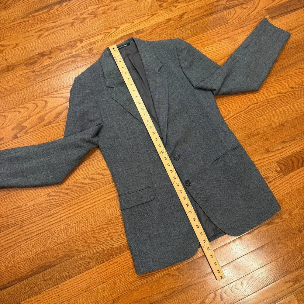 Vintage Yves Saint Laurent Blazer Fits Mens 38R Gray Two Button Jacket France